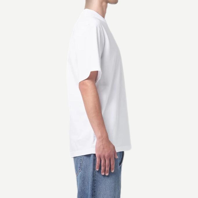 Asha Mock Neck Tee - White - Galvanic.co