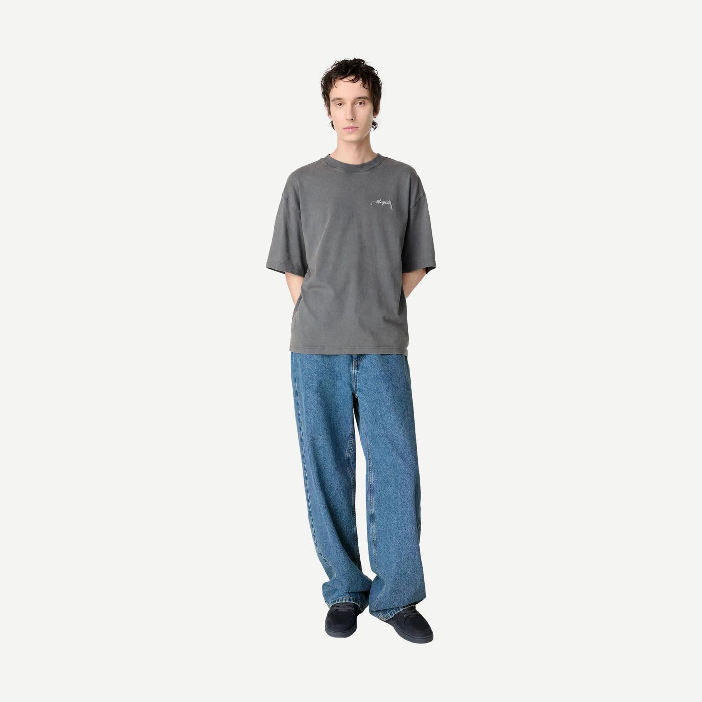 Honor Washed T-Shirt - Steel Grey - Galvanic.co
