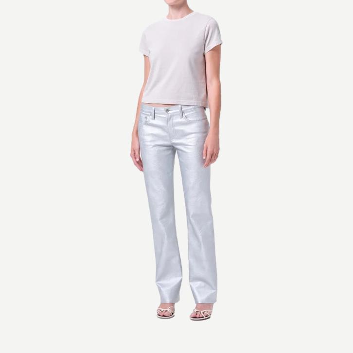Adine Shrunken Tee - Bone (Warm Grey)
