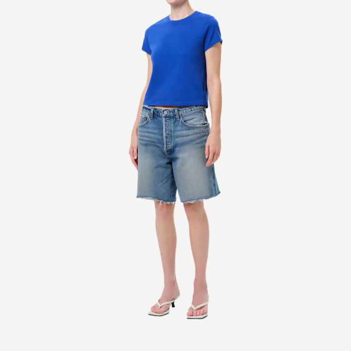 Adine Shrunken Tee - Cobalt