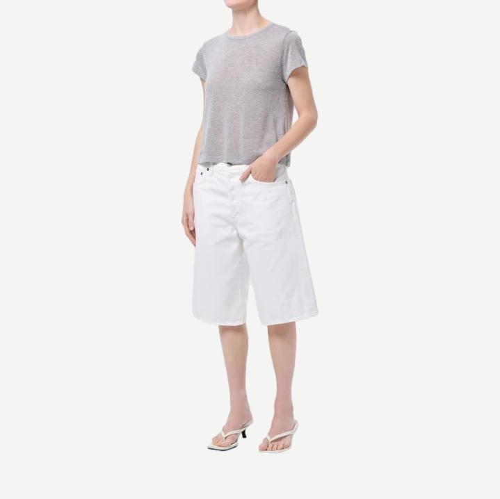 Adine Shrunken Tee - Grey Heather