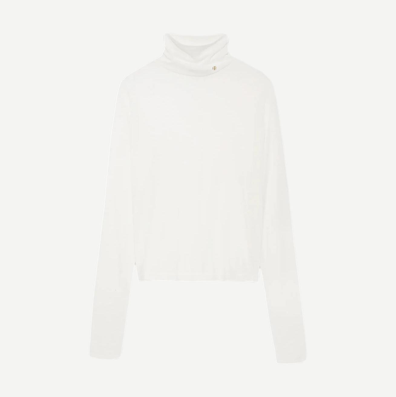 Lia Top Off White Cashmere Blend - White - Galvanic.co