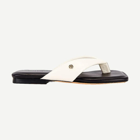 Viola Flat Sandals - Ivory - Galvanic.co