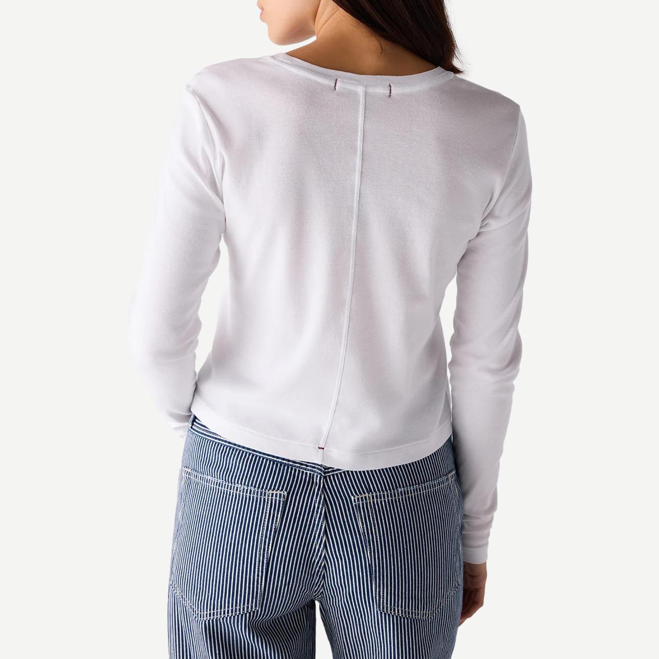 Jade Long Sleeve Tee - White