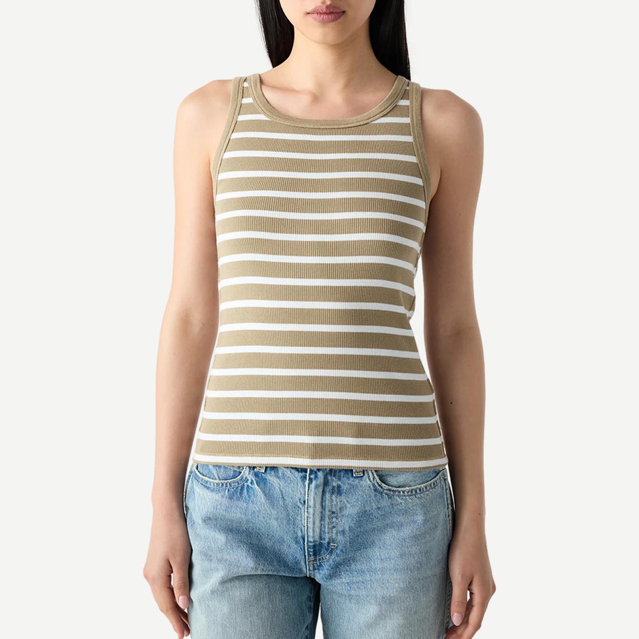 Bella Tank - Sand/White - Galvanic.co