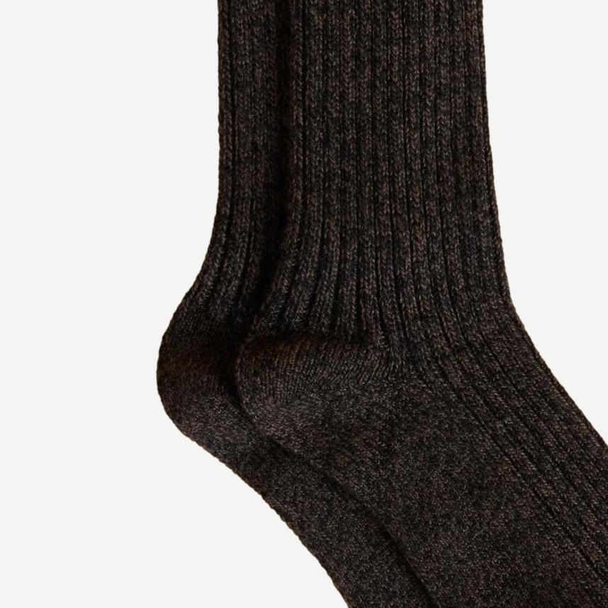 Cabin Socks - Espresso Marl - Galvanic.co