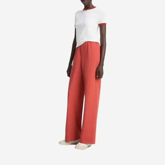 High Waist Cotton Bias Pant - Terra - Galvanic.co