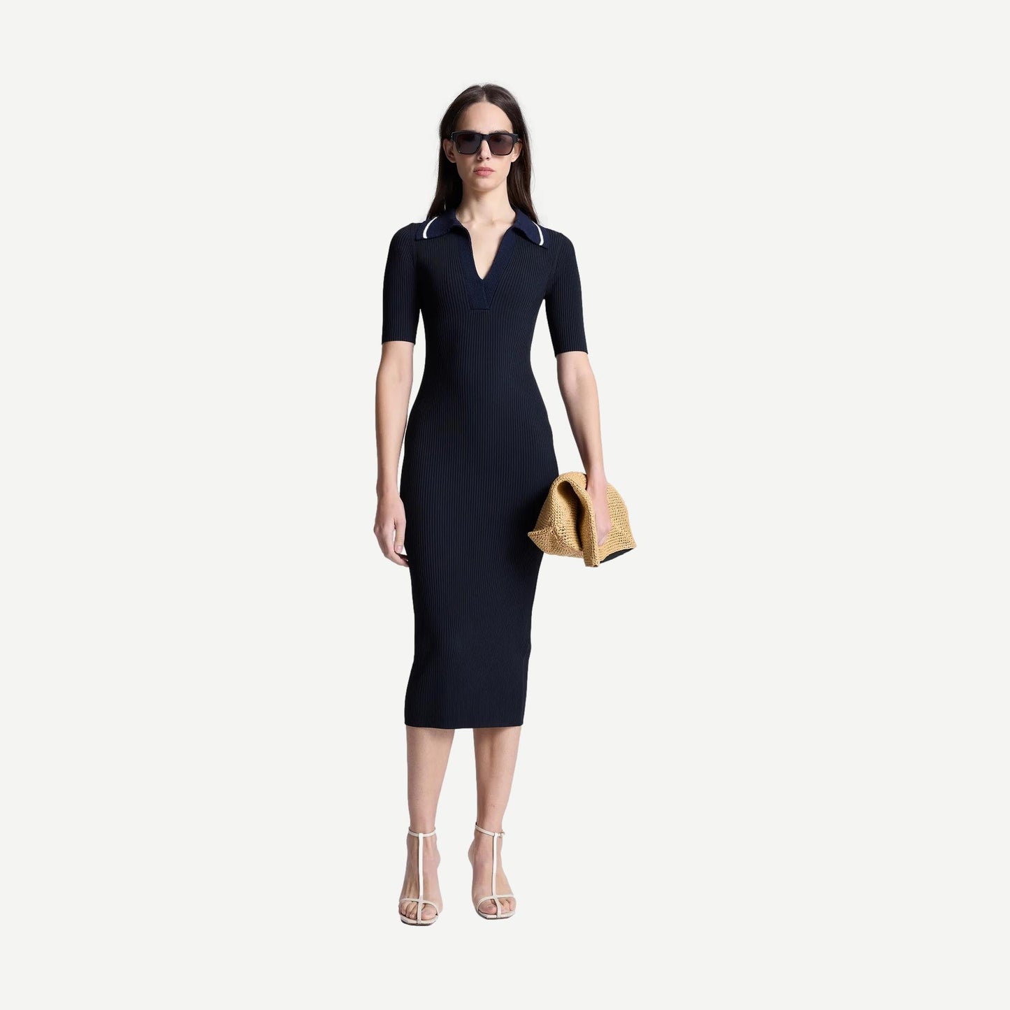 Darcy Dress - Midnight/Navy/Parchment - Galvanic.co