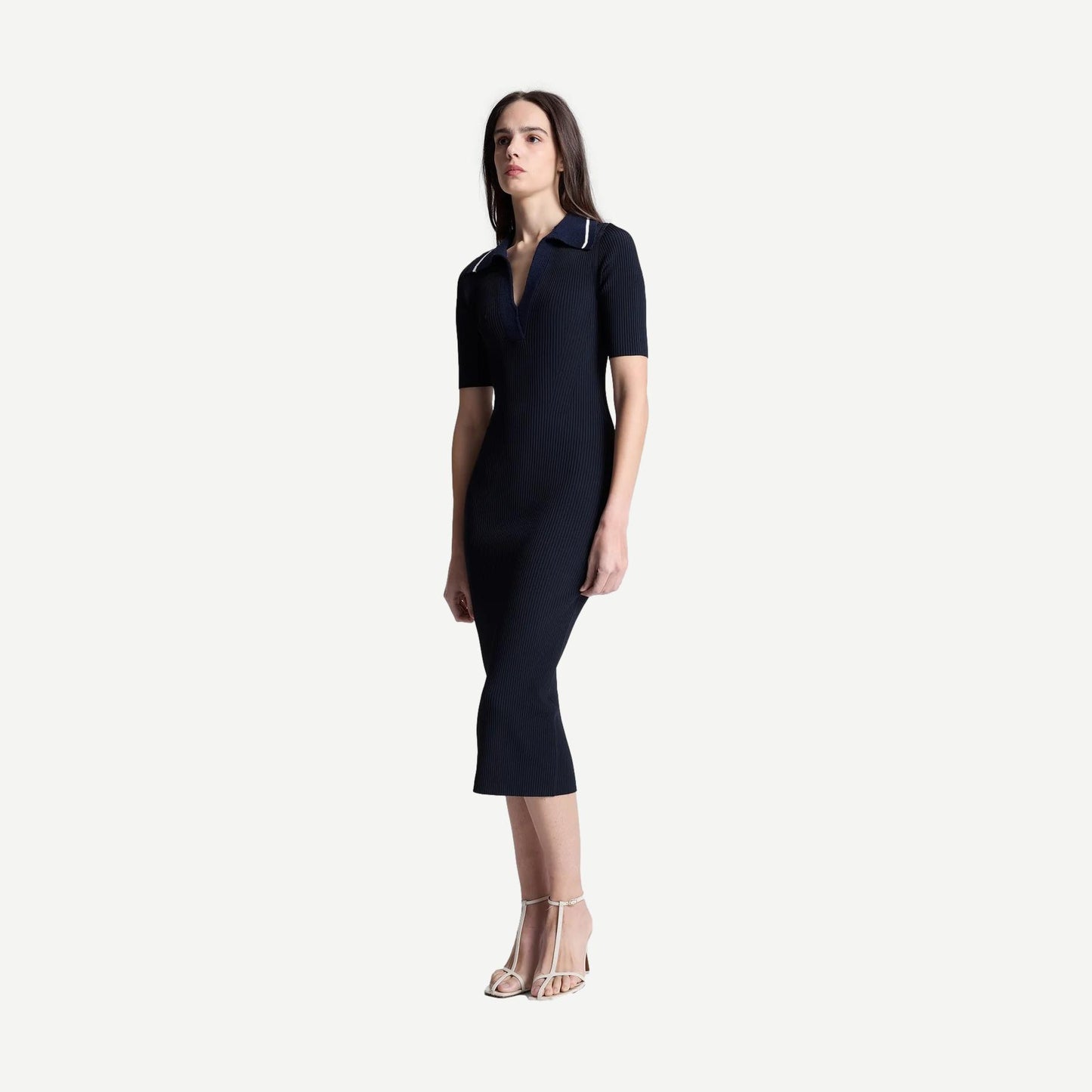 Darcy Dress - Midnight/Navy/Parchment - Galvanic.co