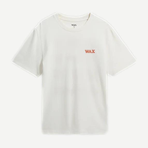 Dean SS Tee Grid Logo Embroidery - Ecru / Rust - Galvanic.co