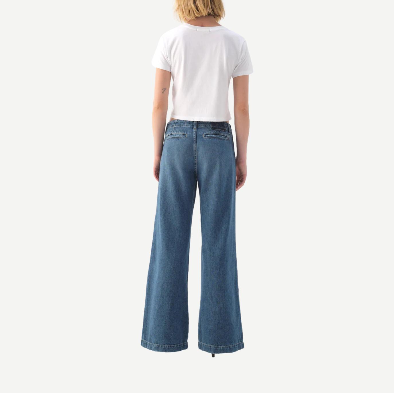 Edith Wide Leg Trouser - Romance - Galvanic.co