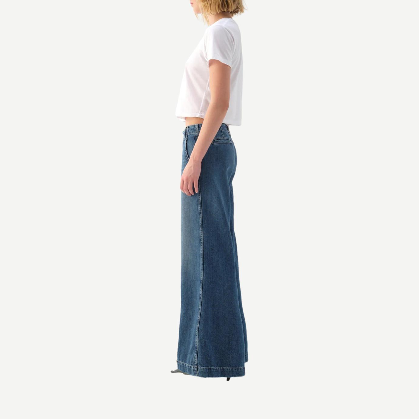 Edith Wide Leg Trouser - Romance - Galvanic.co