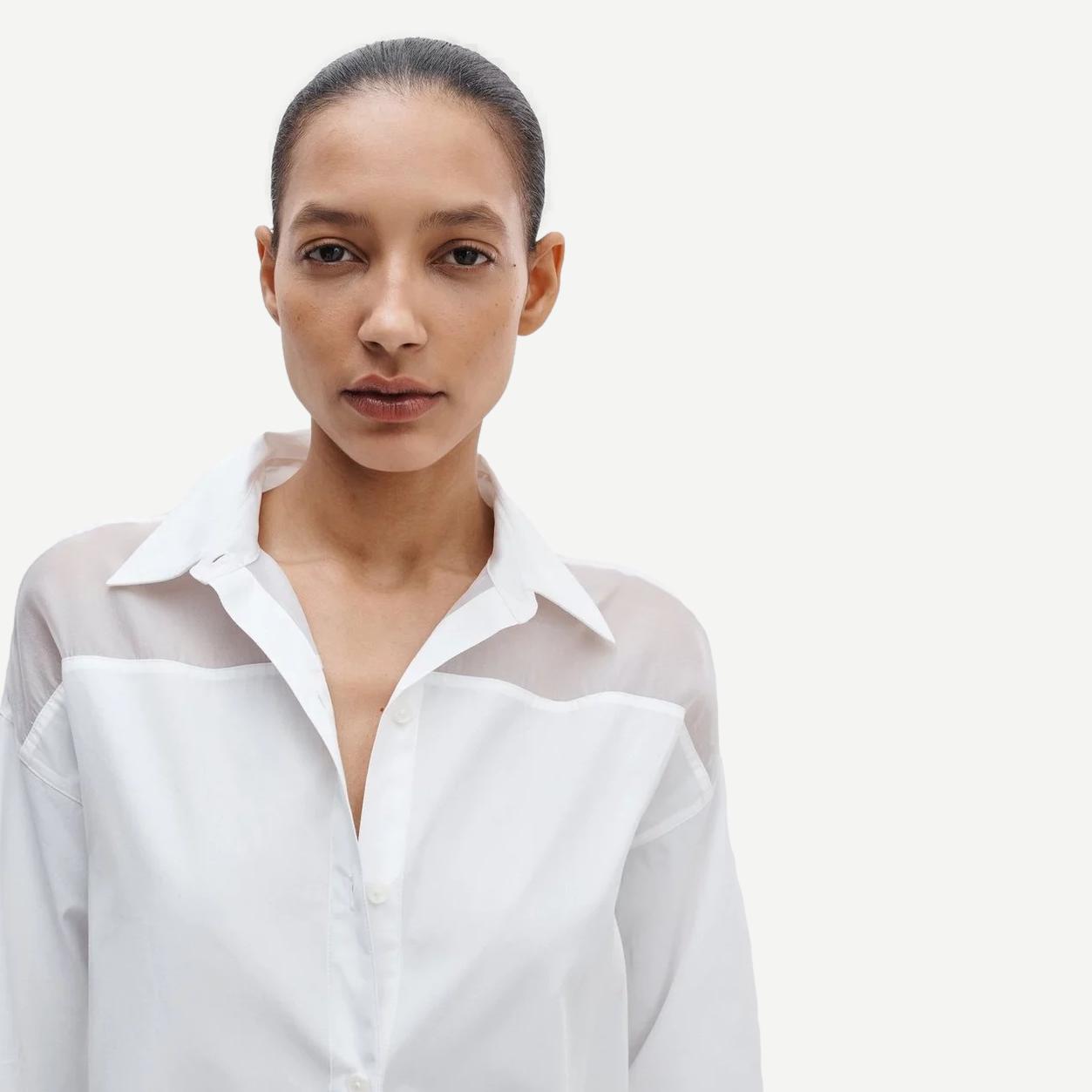 Elly SS Shirt - White - Galvanic.co