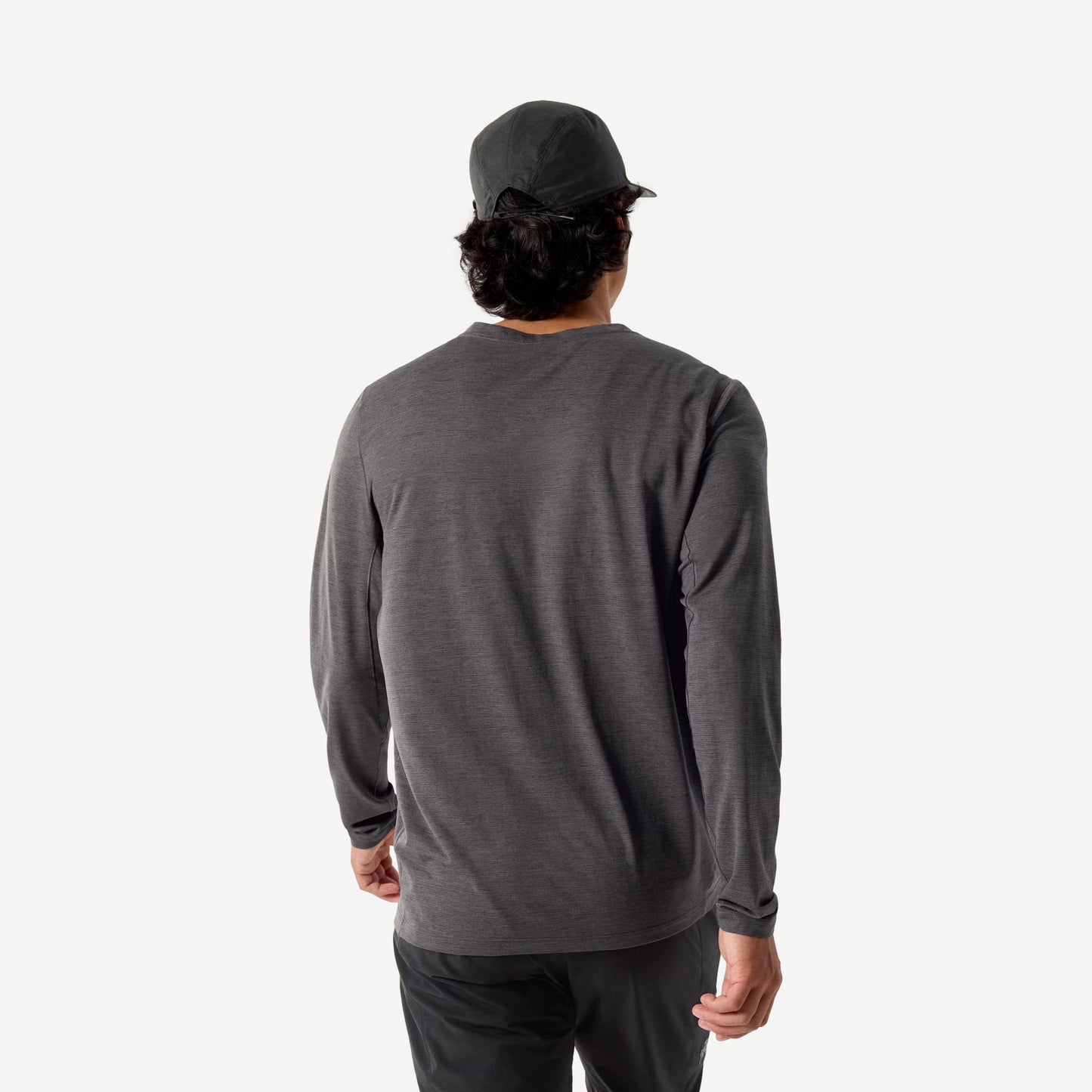 Cormac Crew Neck Long Sleeve - Black Heather - Galvanic.co