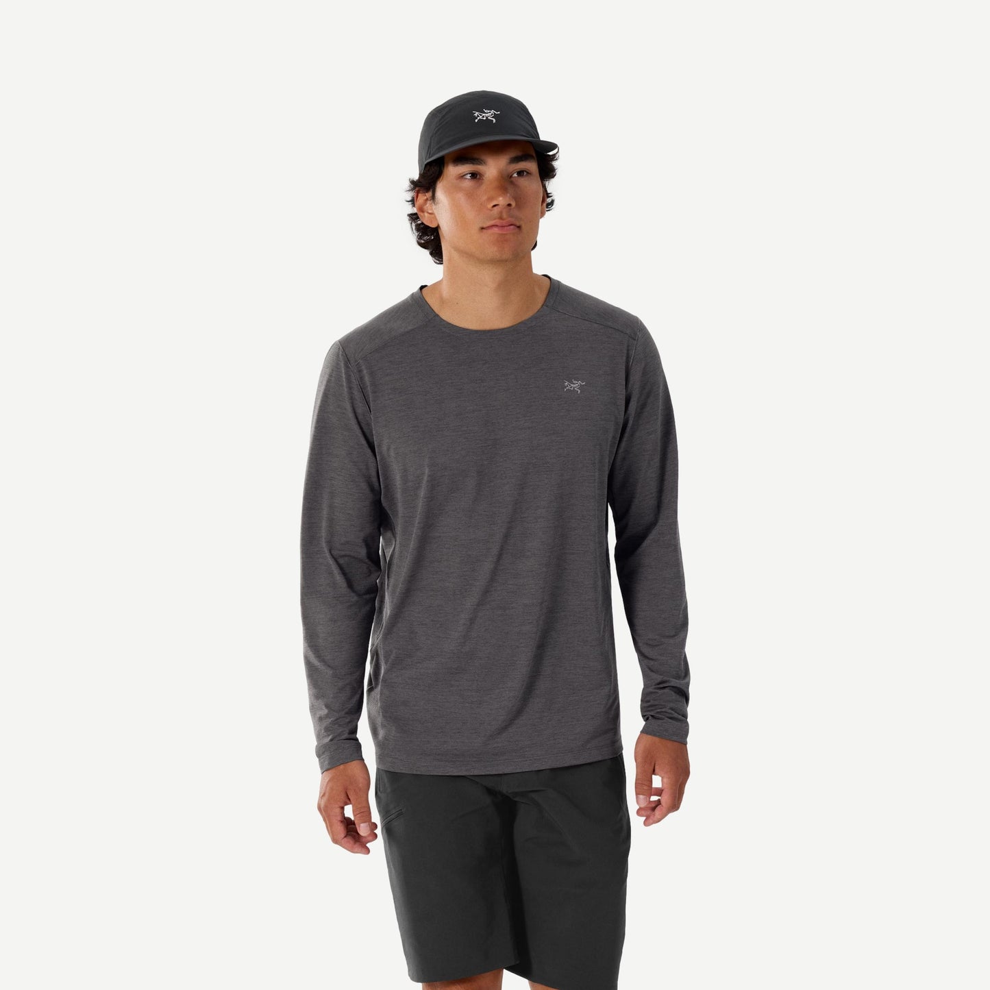 Cormac Crew Neck Long Sleeve - Black Heather - Galvanic.co