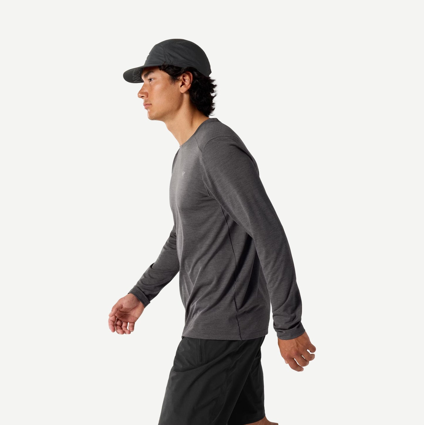 Cormac Crew Neck Long Sleeve - Black Heather - Galvanic.co