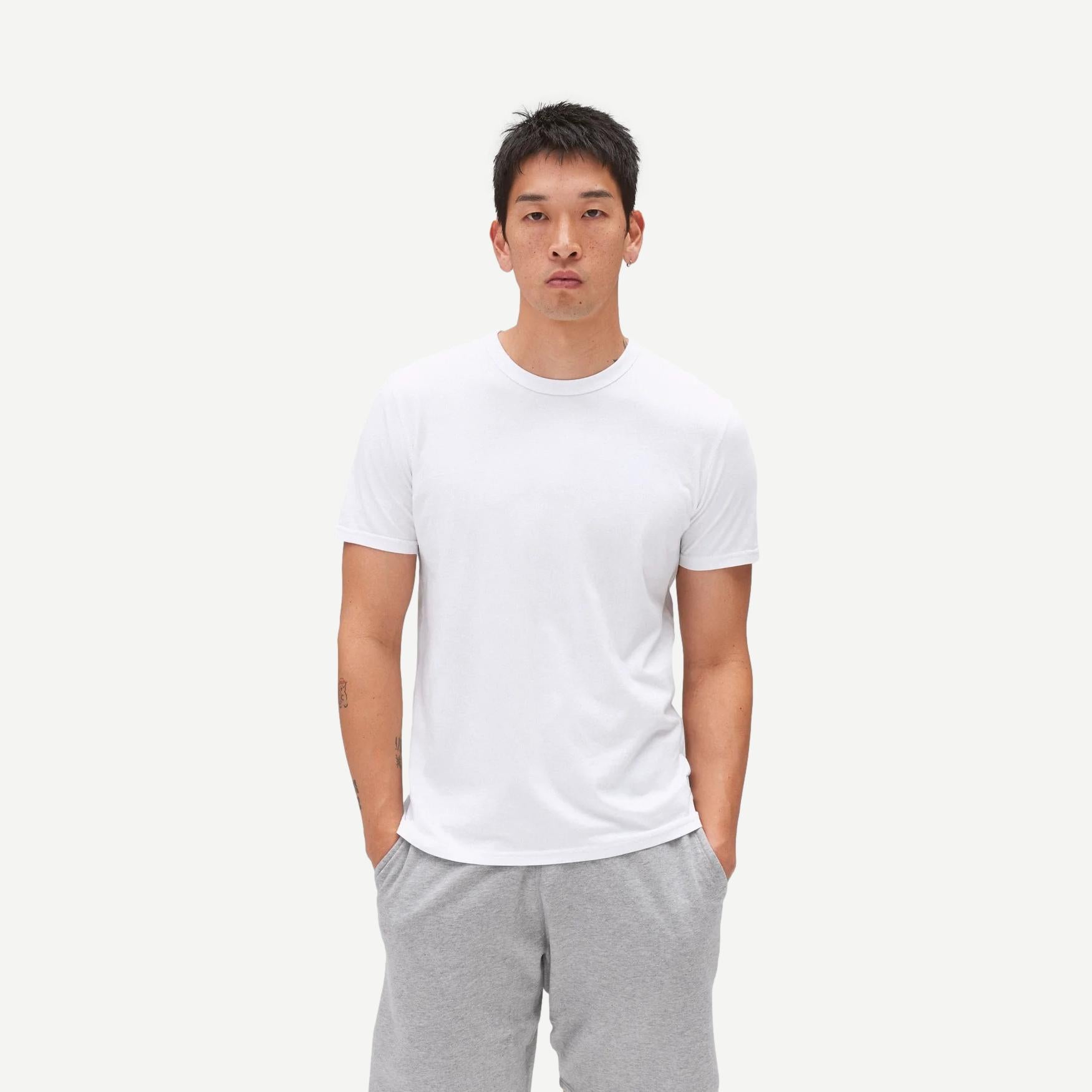 Lightweight Jersey T-Shirt - White - Galvanic.co