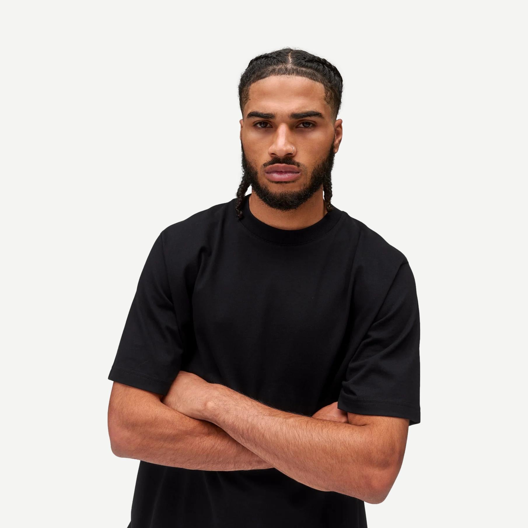 Midweight Jersey Standard T-Shirt - Black - Galvanic.co