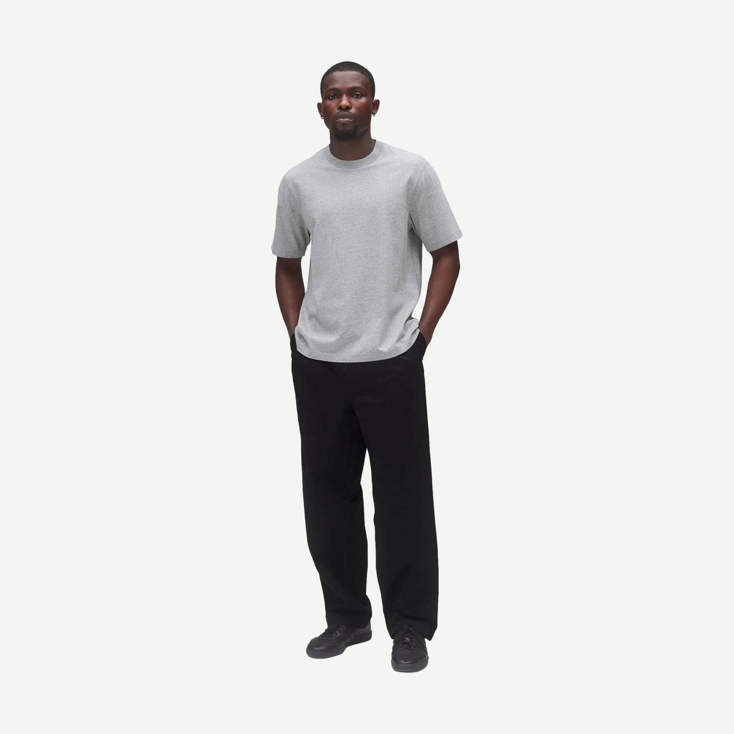 Midweight Jersey Standard T-Shirt - Heather Grey - Galvanic.co