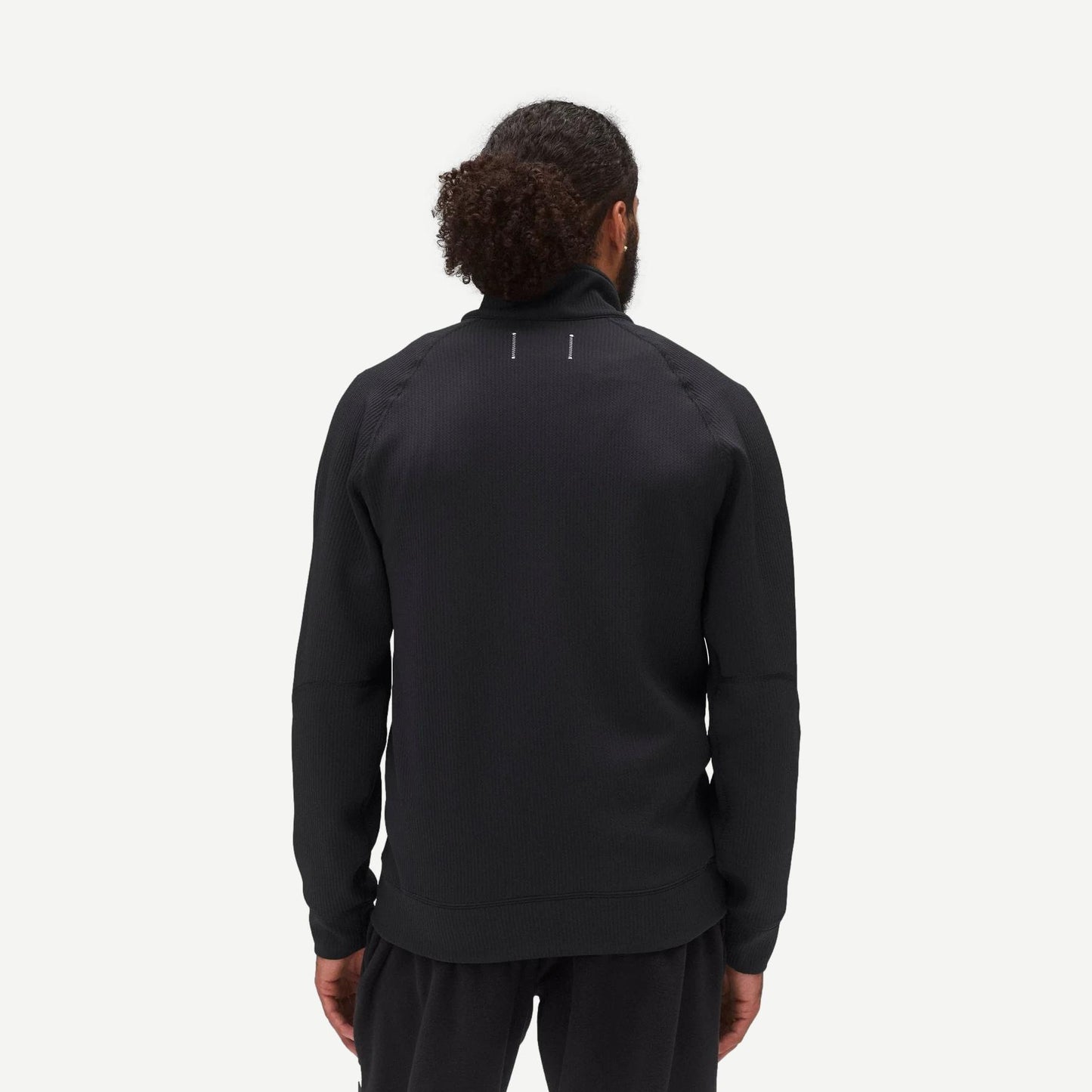 Double Knit Rally Quarter Zip - Black