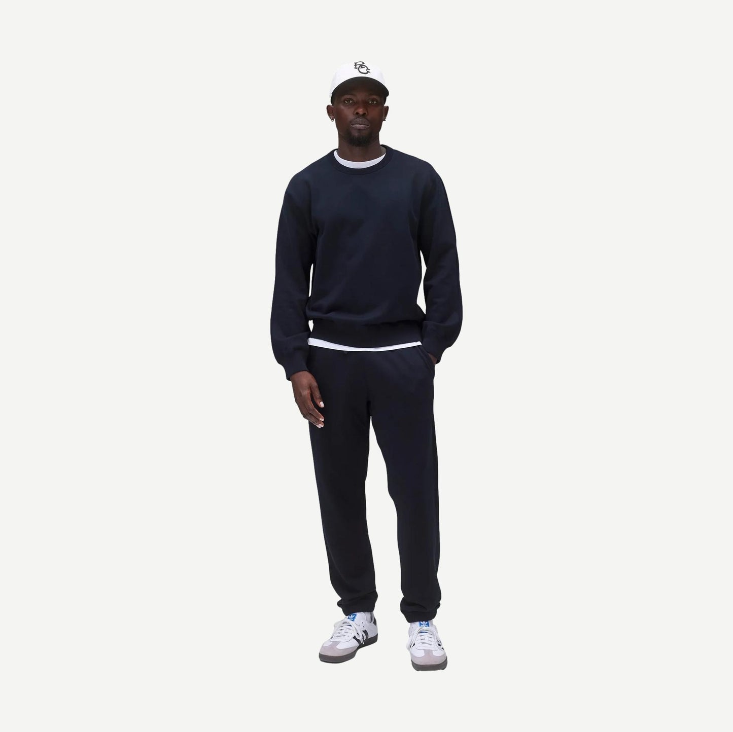 Knit Midweight Terry Standard Crewneck - Navy