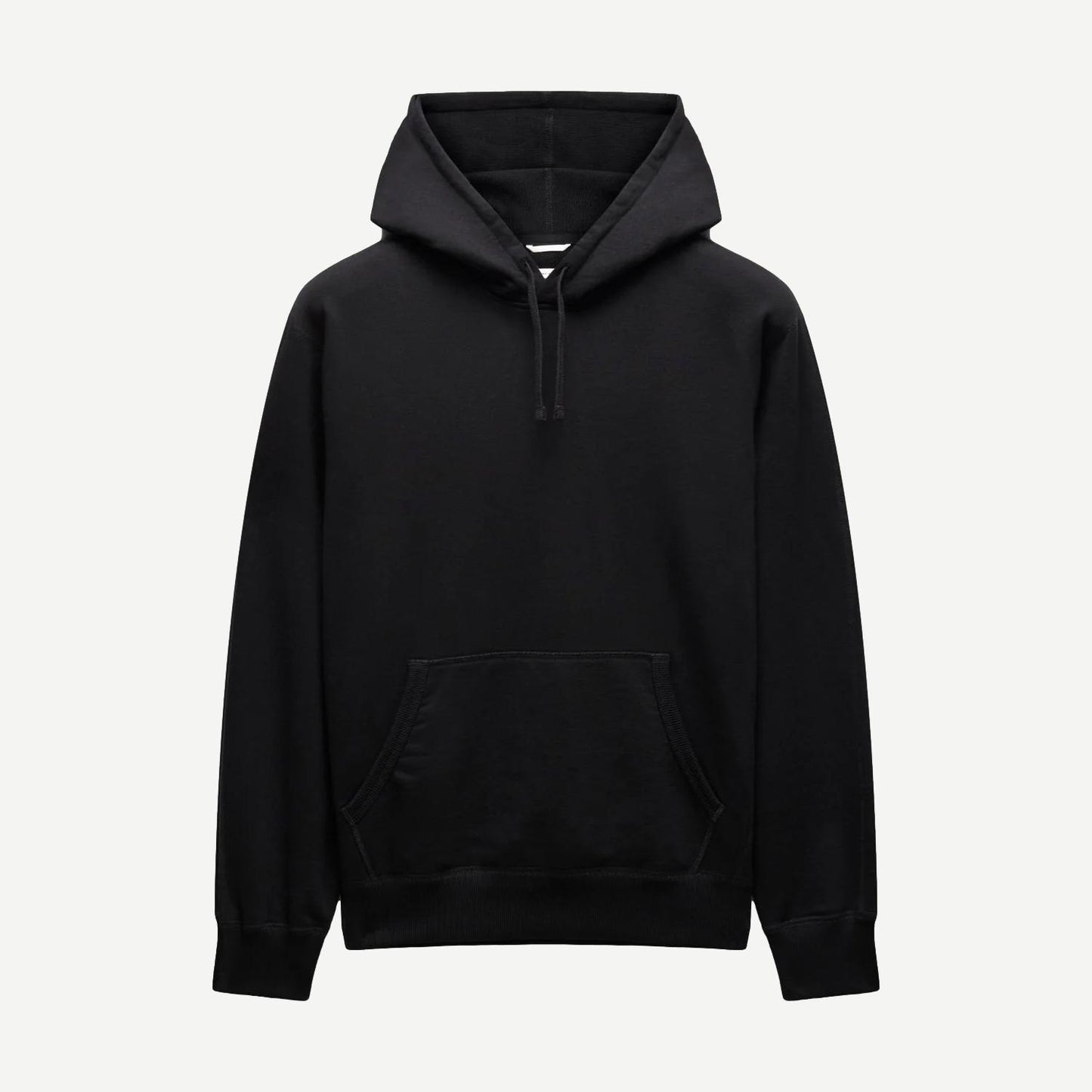 Knit Midweight Terry Standard Hoodie - Black