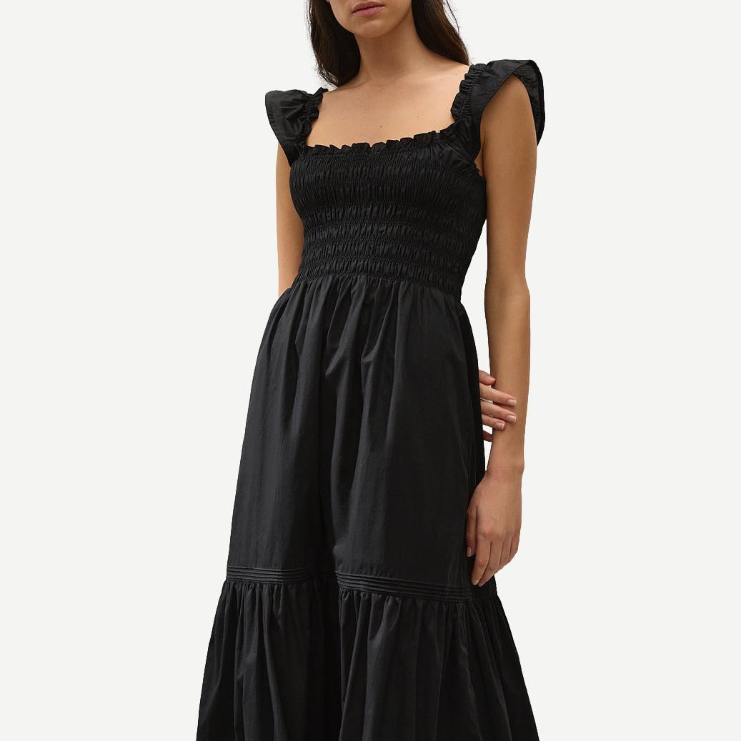 Valentina Maxi Dress - Fiore Lace Black - Galvanic.co