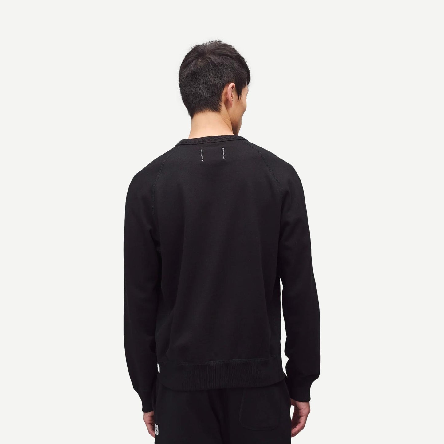 Knit Midweight Terry Standard Crewneck - Black