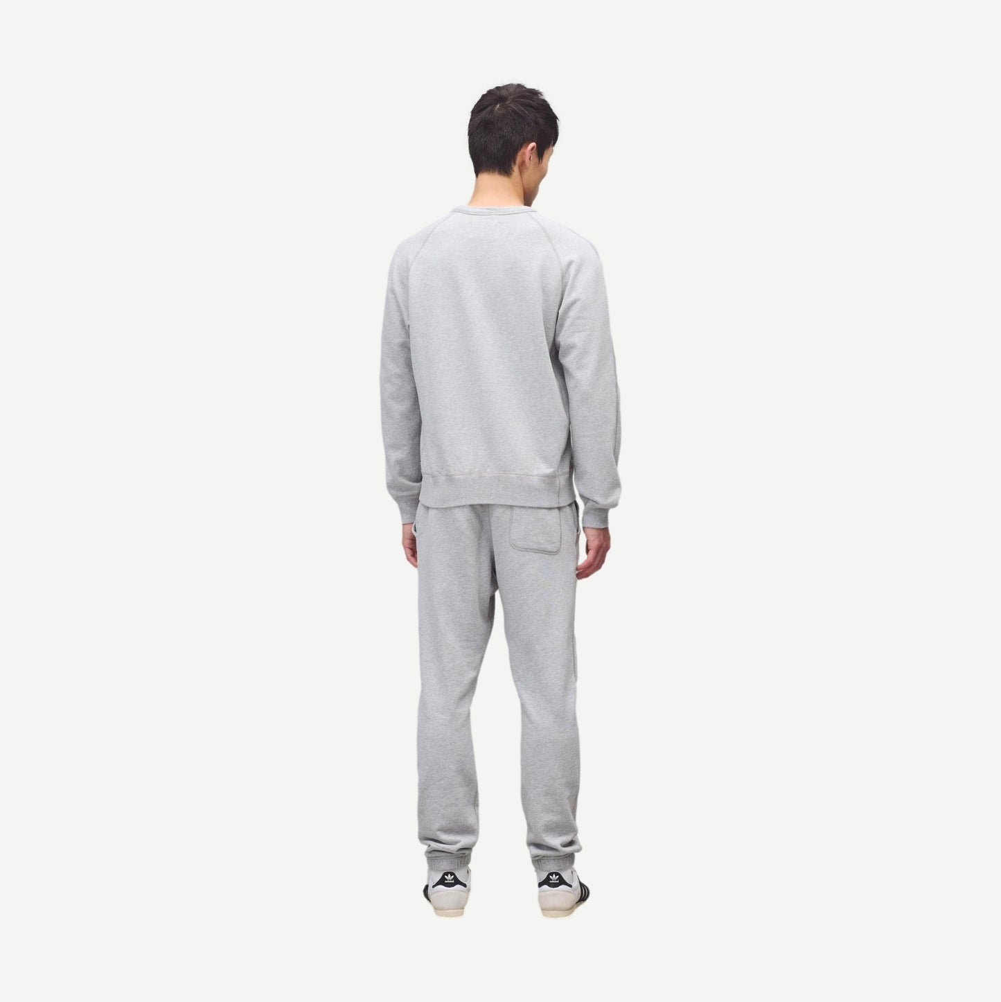 Knit Midweight Terry Standard Crewneck - Heather Grey - Galvanic.co