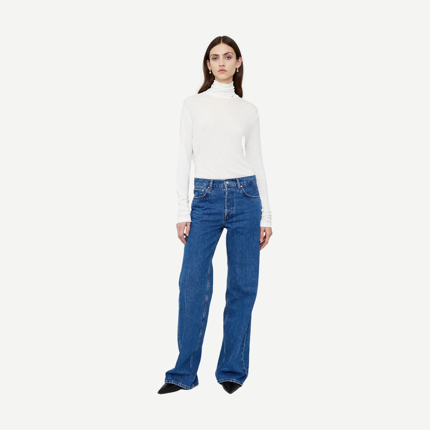 Lia Top Off White Cashmere Blend - White - Galvanic.co