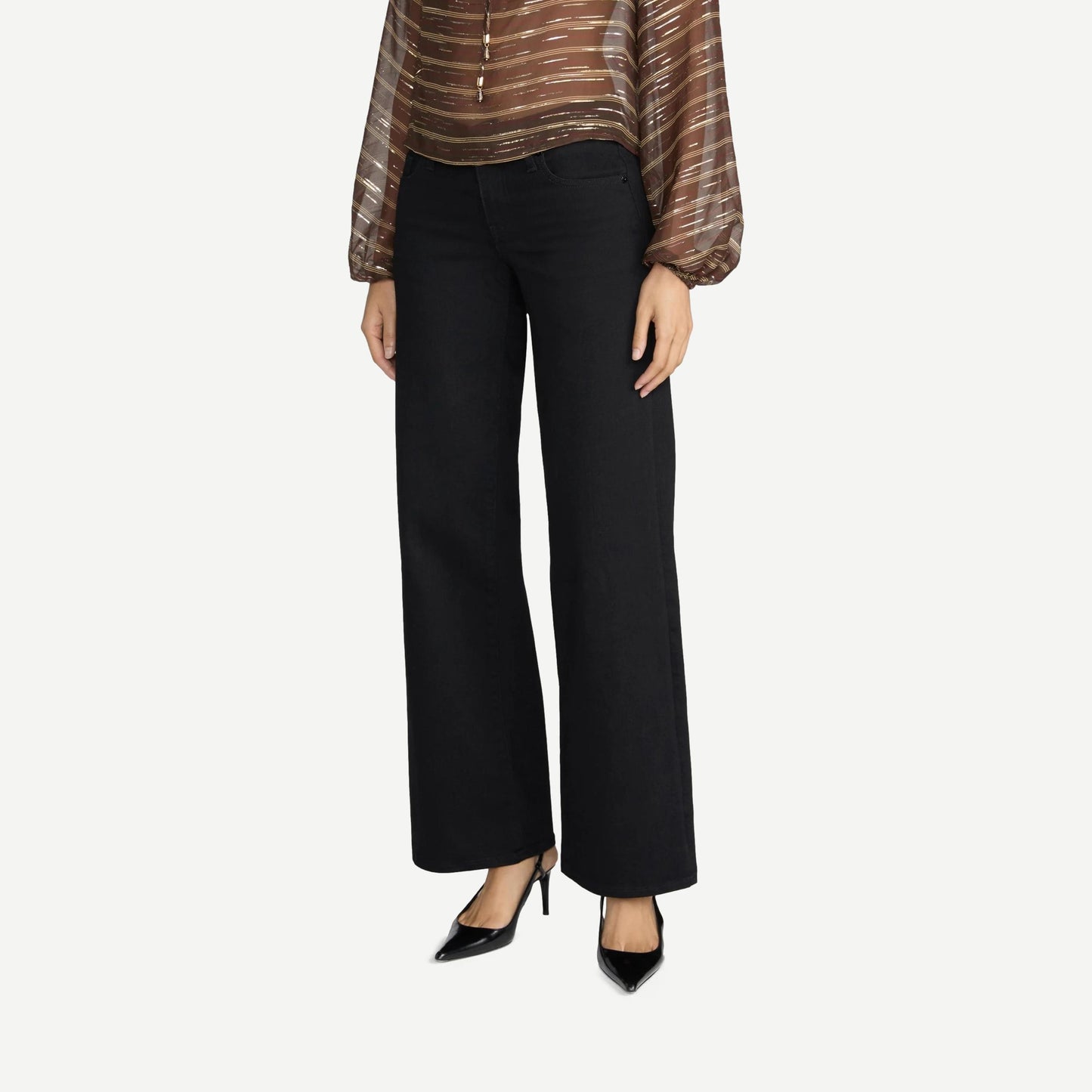 Low Rise Le Slim Palazzo - Black