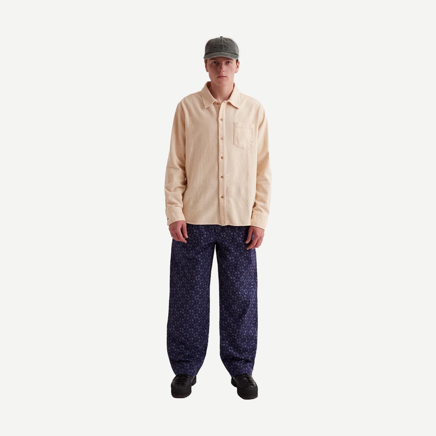 Broome Boucle Knit LS Shirt - Biscotti - Galvanic.co