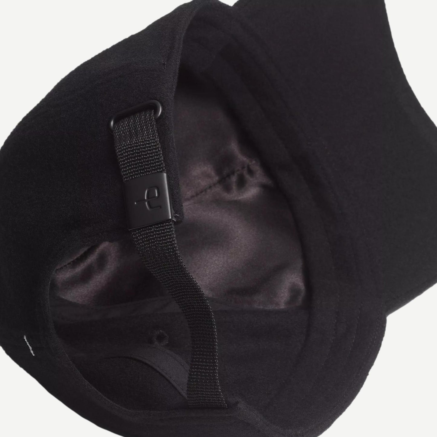 Miles Baseball Cap - Black Wool