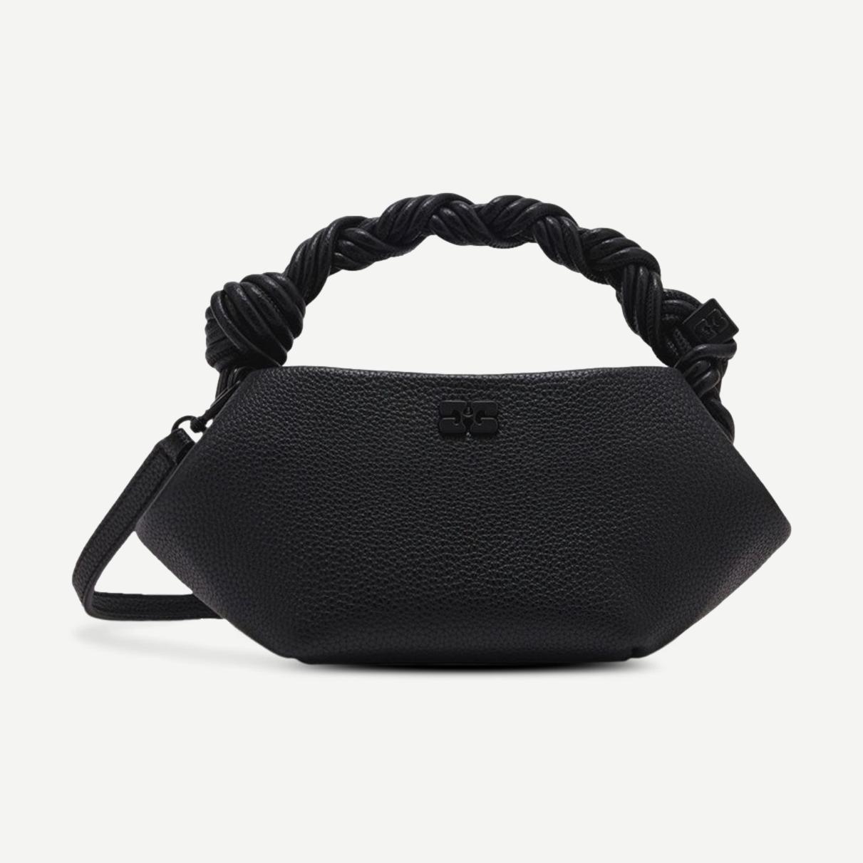 Ganni Bou Bag Mini Grained - Black