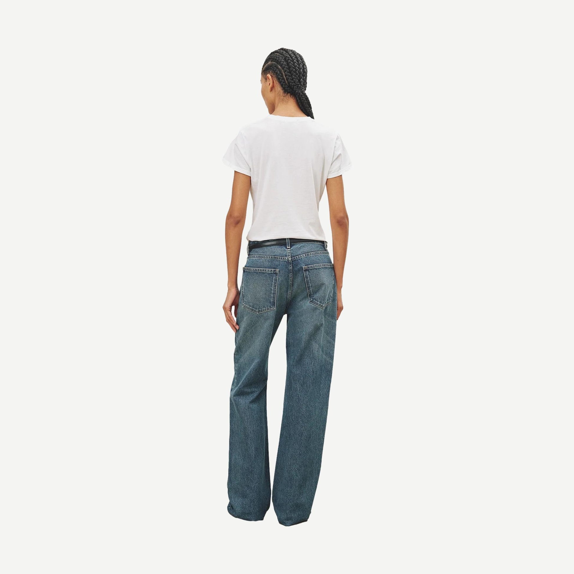 Mariela Crewneck Tee - White - Galvanic.co