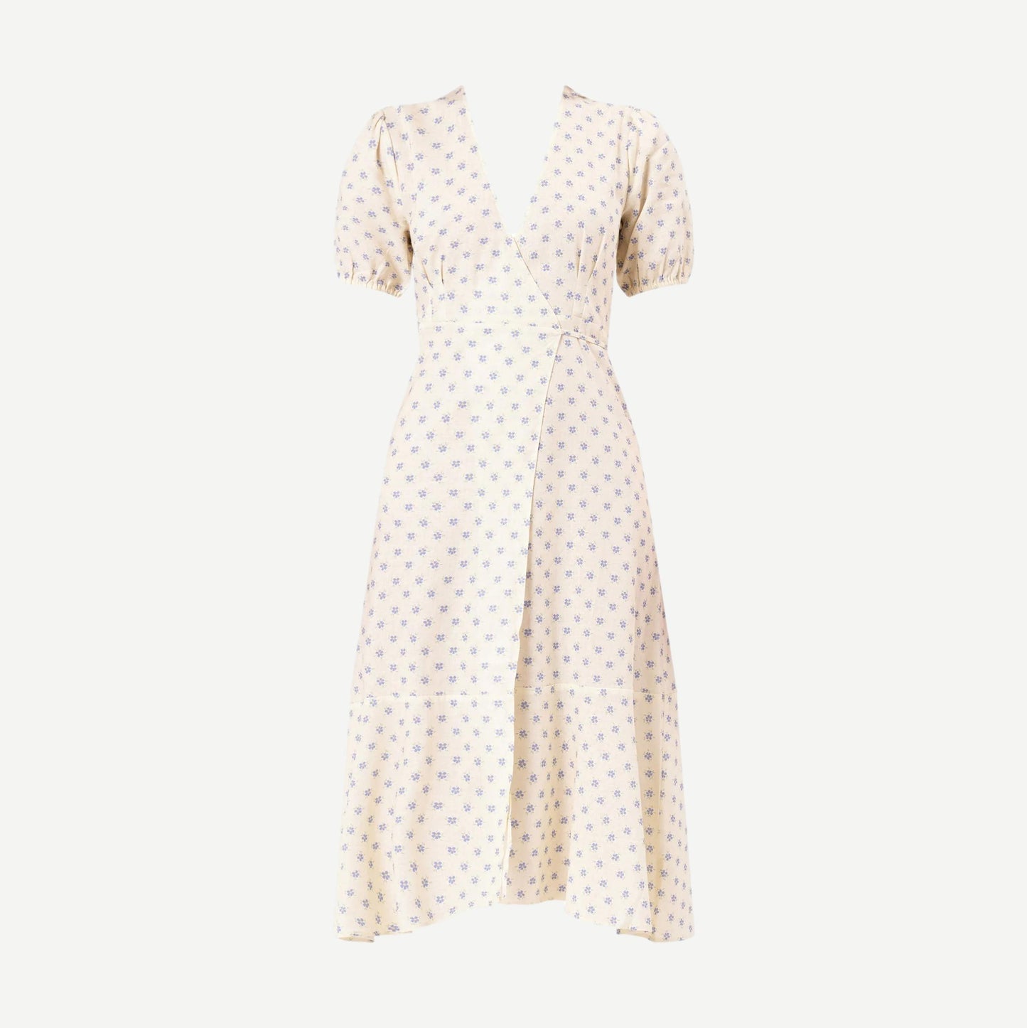 Verona Dress Linen Gia - Cream - Galvanic.co