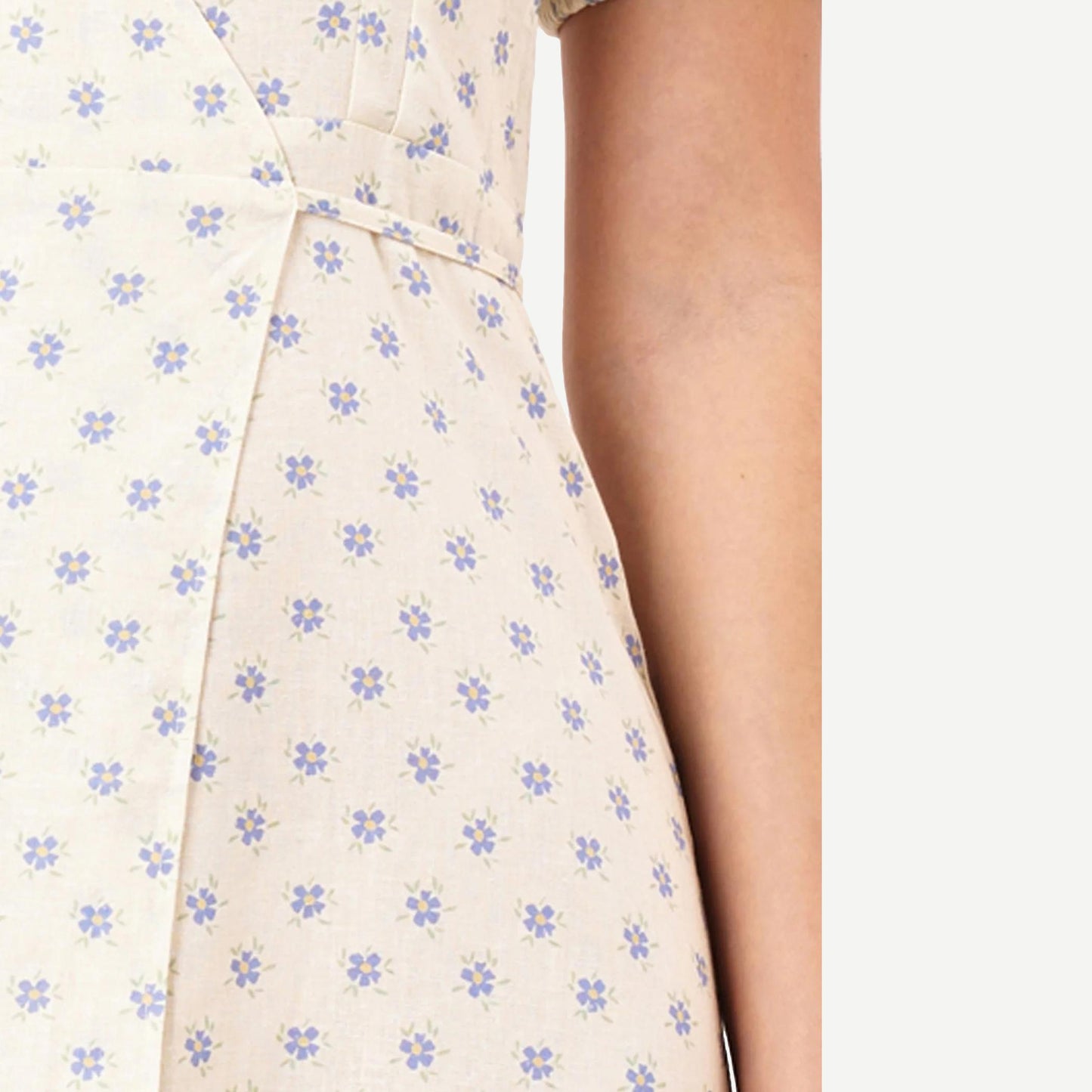 Verona Dress Linen Gia - Cream - Galvanic.co