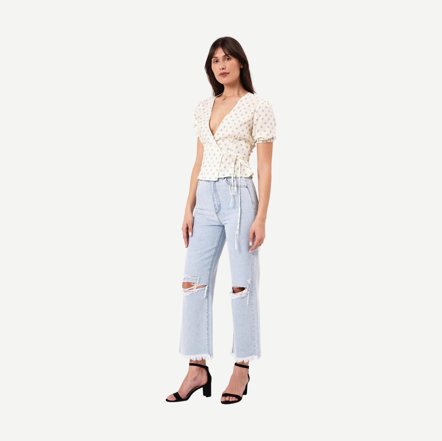 Verona Top Linen Gia - Cream - Galvanic.co