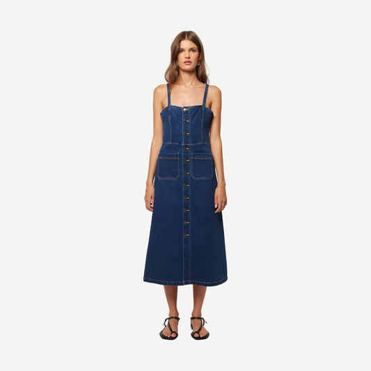 Mara Dress - Deep Blue