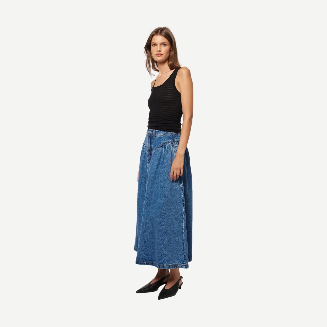 Leonie Skirt - River Blue