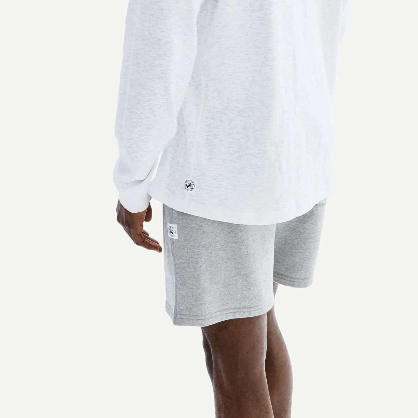 Knit 1x1 Slub Long Sleeve - White - Galvanic.co