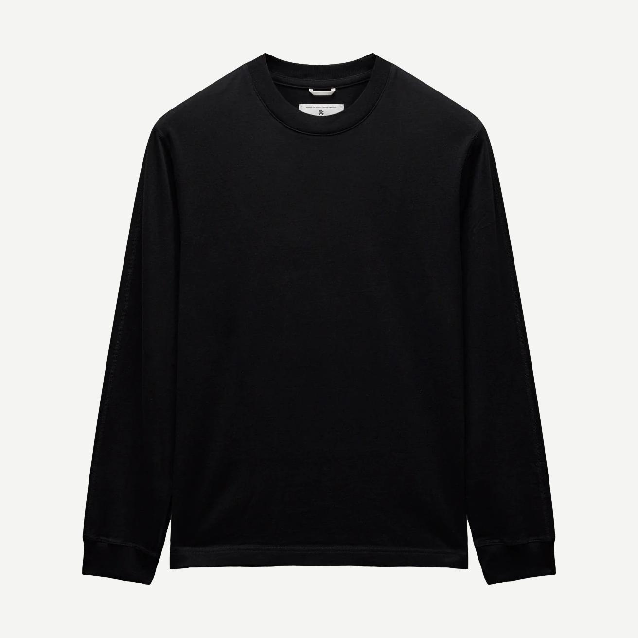 Midweight Jersey Standard Long Sleeve - Black - Galvanic.co