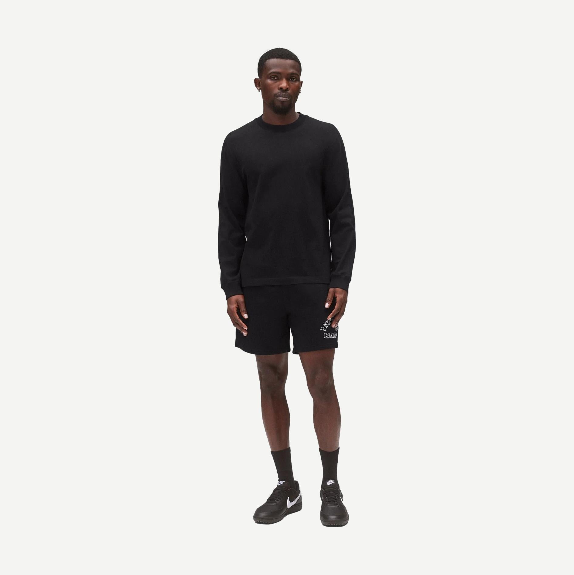 Midweight Jersey Standard Long Sleeve - Black - Galvanic.co
