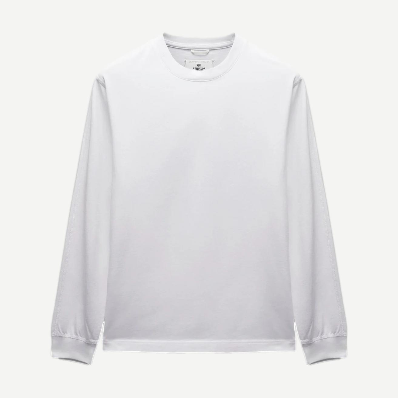 Midweight Jersey Standard Long Sleeve - White - Galvanic.co