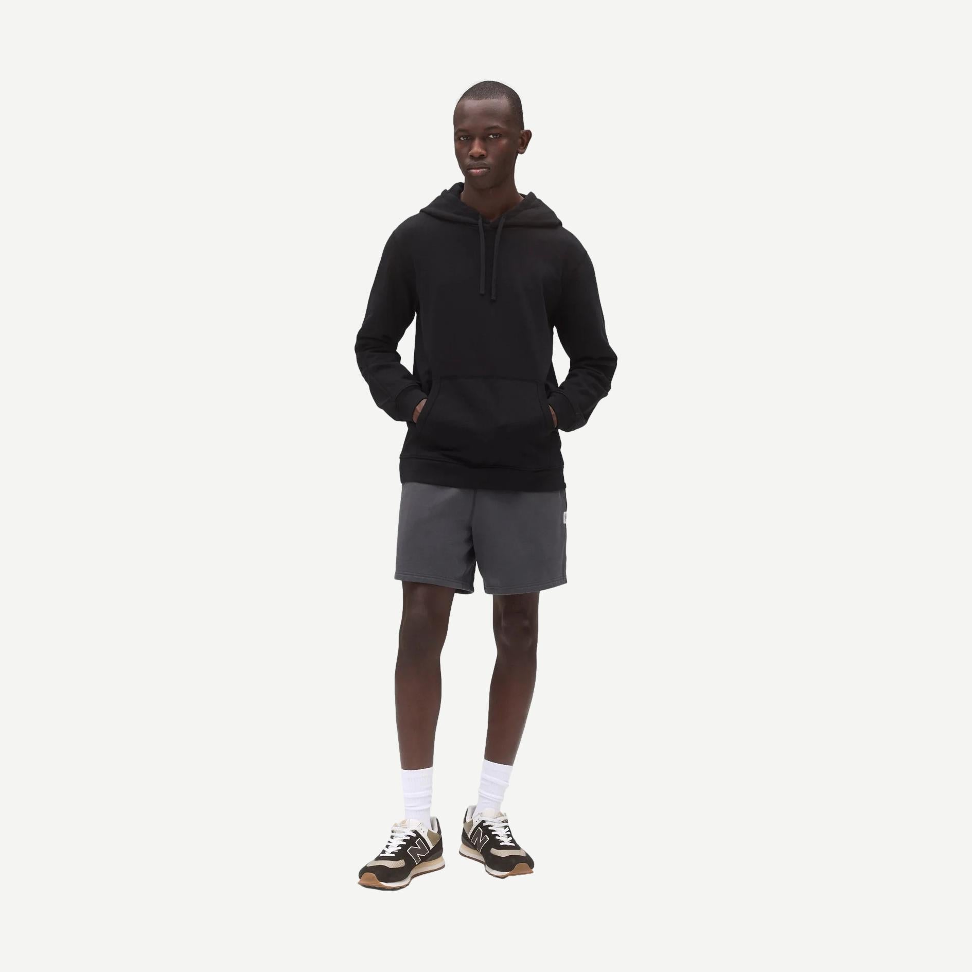 Lightweight Terry Standard Hoodie - Black - Galvanic.co