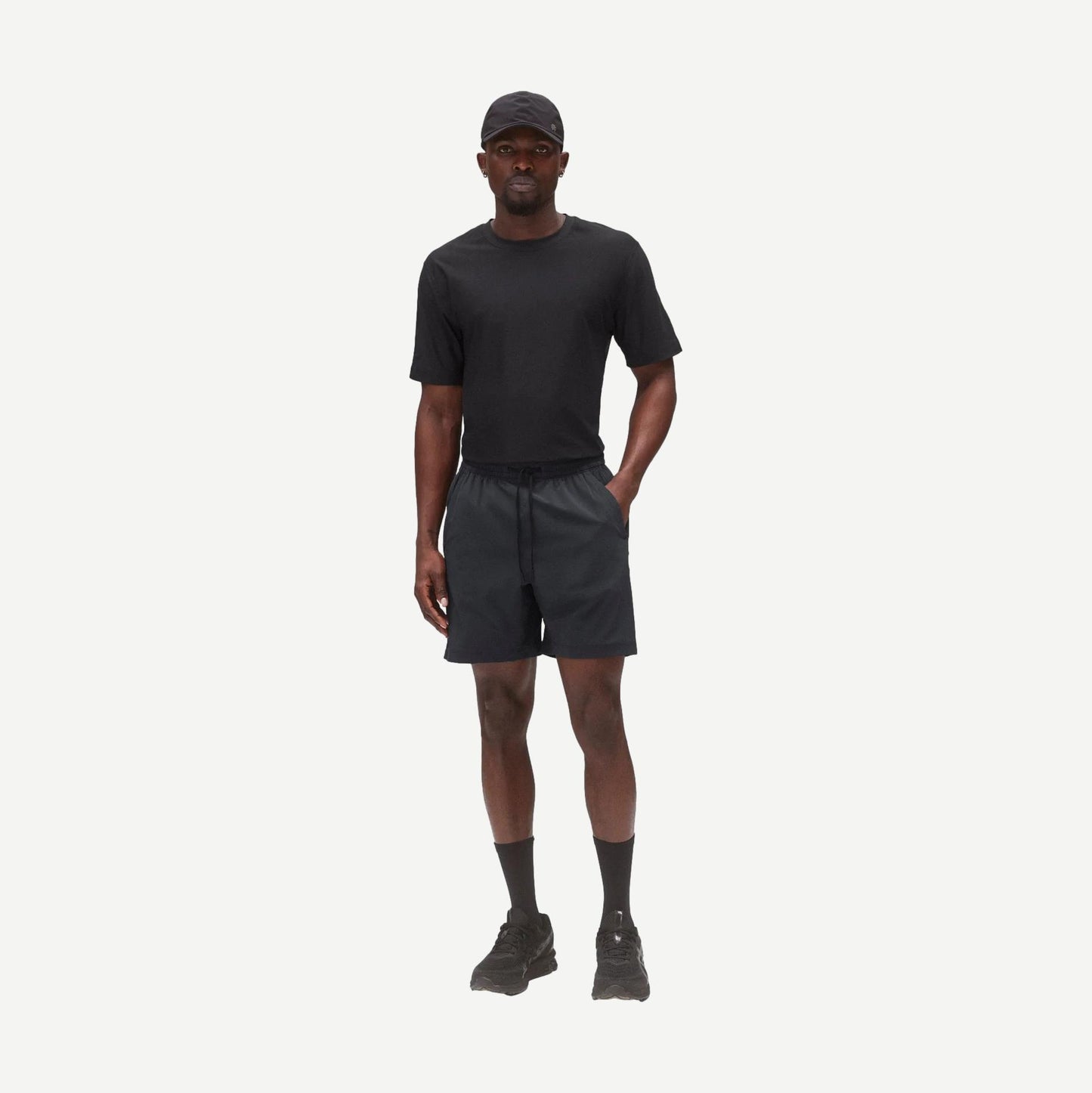 Woven 4 - Way Stretch Training Short 7" - Navy - Galvanic.co