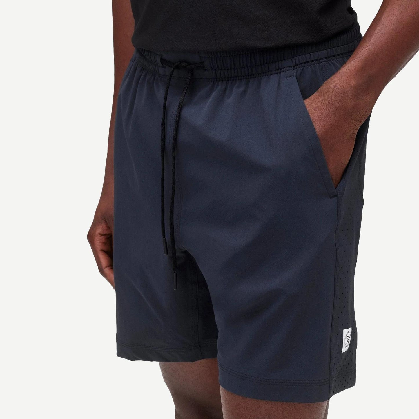 Woven 4 - Way Stretch Training Short 7" - Navy - Galvanic.co