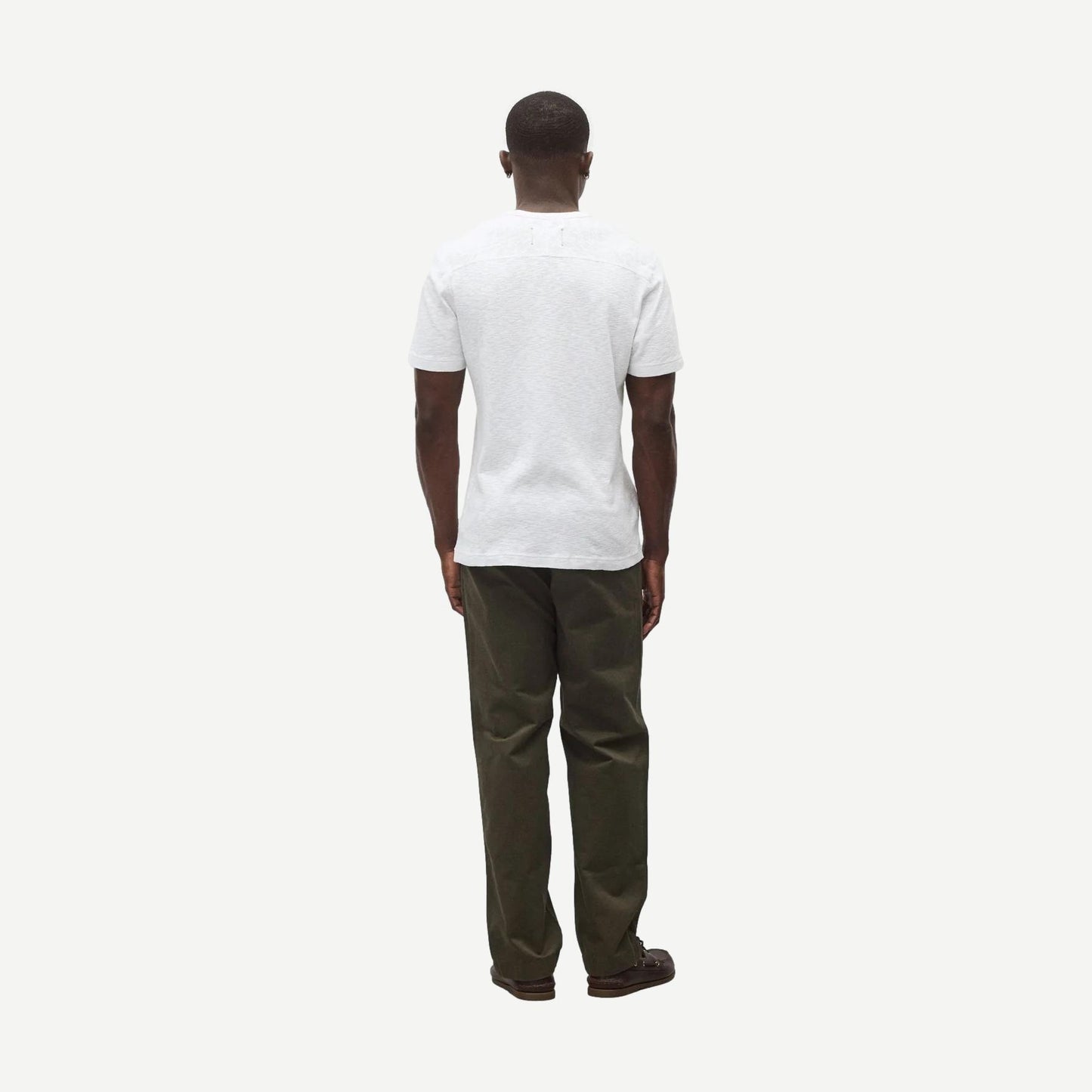 1X1 Slub Slim T-Shirt - White