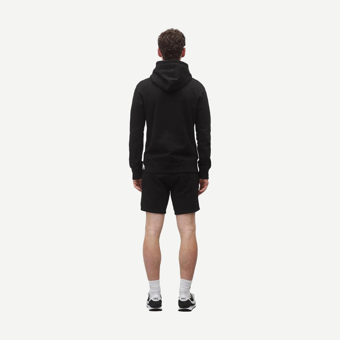 Black Reigning Champ midweight Terry slim hoodie sweatshirt with a relaxed fit and subtle branding.