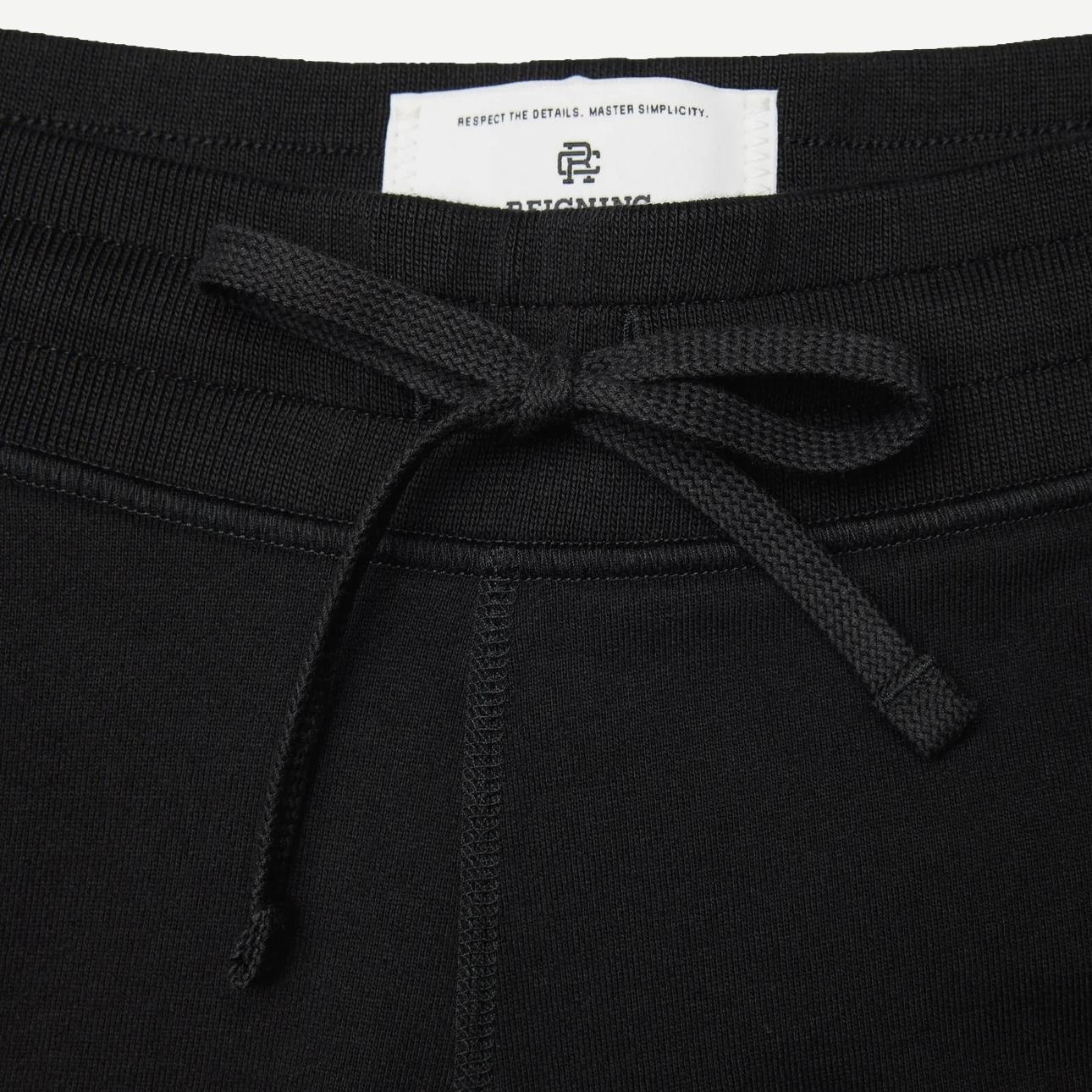 Midweight Terry Standard Sweat Short 7" - Black - Galvanic.co